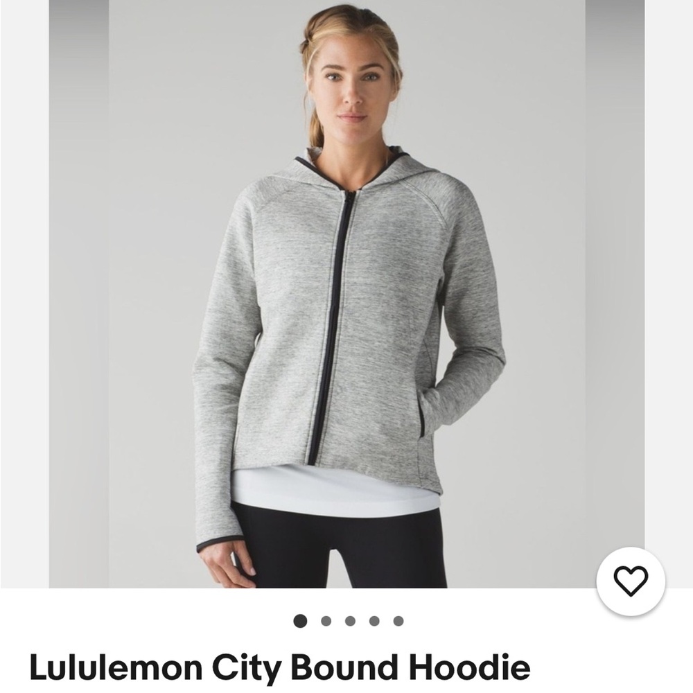 LULULEMON  CITY BOUND JACKET IN SIZE 8. Great Condition. Heather Gray.